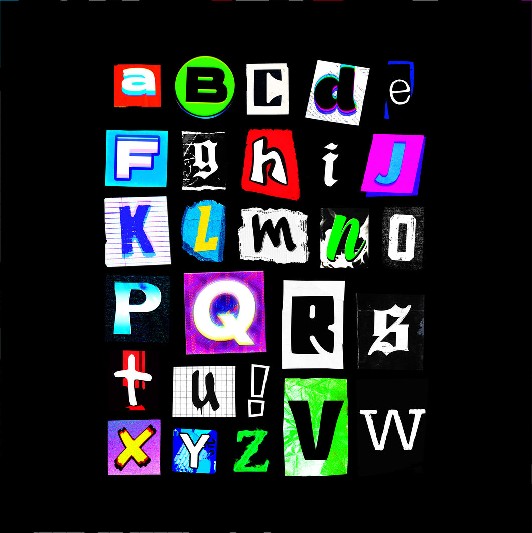 NEON CUT-OUT LETTER PACK